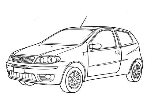 Fiat Punto  Coloring page