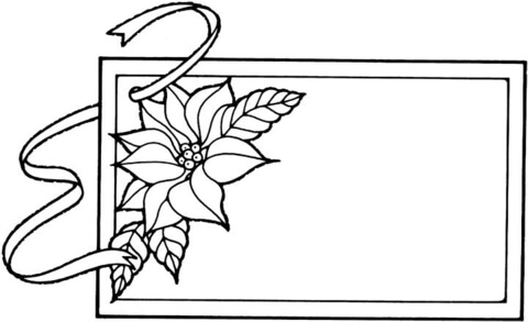 Frame With Flower  Coloring page