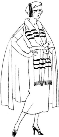 French Woman  Coloring page