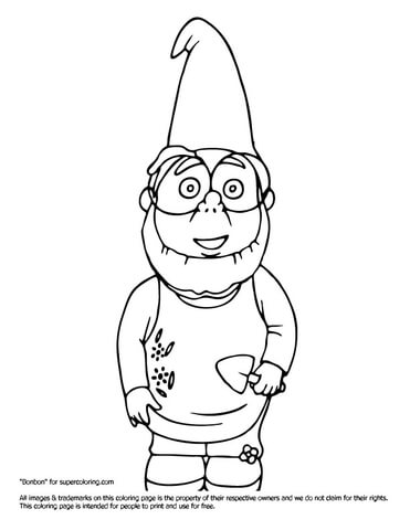 Paris from Gnomeo and Juliet  Coloring page