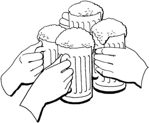 Oktoberfest Holiday Of Beer  Coloring page