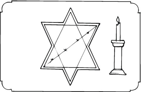 Holocaust memory Coloring page