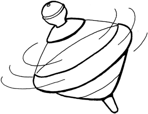 Humming Top  Coloring page