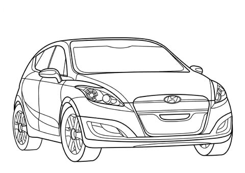 Hyundai Arnejs  Coloring page