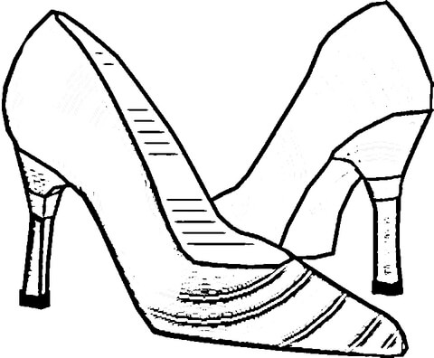 Italian Shoes  Coloring page