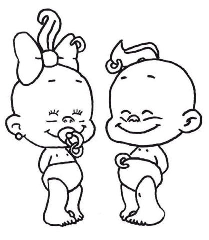 Kids Couple  Coloring page