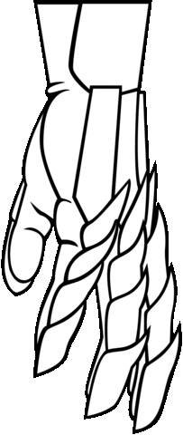 Knight's Hand  Coloring page