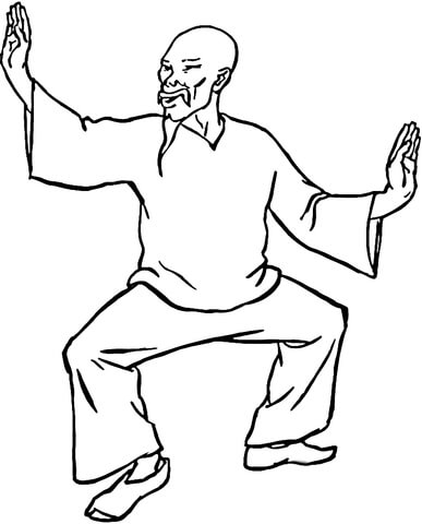 Kung Fu  Coloring page