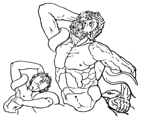 Laocoon  Coloring page