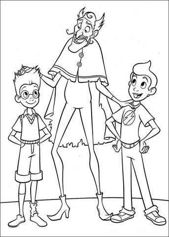 Lewis and Wilbur  Coloring page