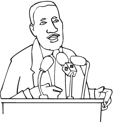 Martin Luther King  Coloring page