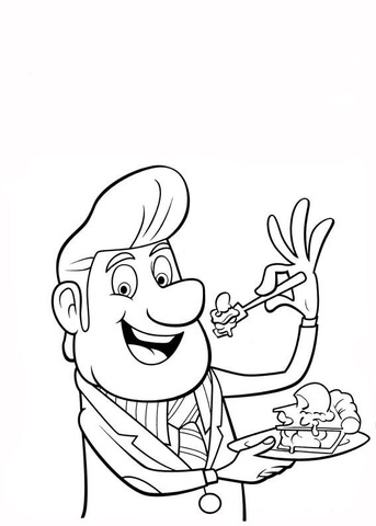 Mayor Shelbourne  Coloring page