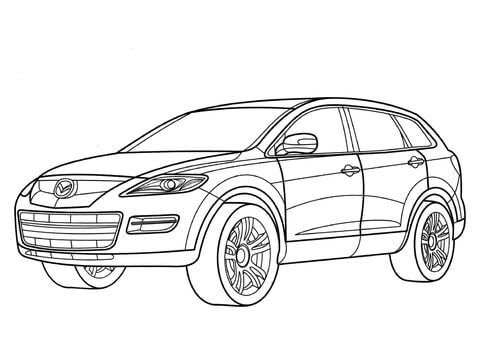 Mazda CX-9  Coloring page