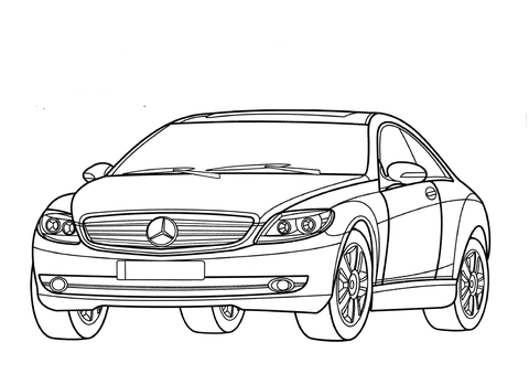 Mercedes-Benz CL-Class W216 Coloring page