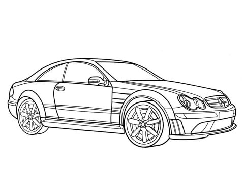 Mercedes CLK Class  Coloring page