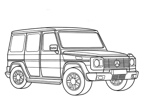 Mercedes G Class  Coloring page