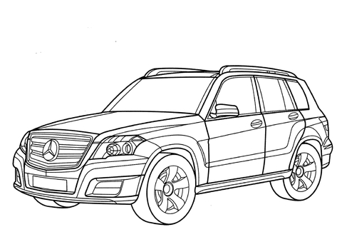 Mercedes GLK Class  Coloring page