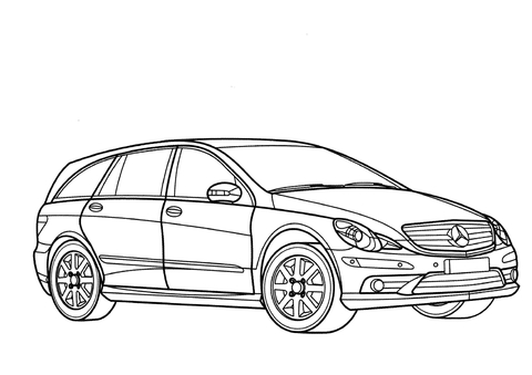 Mercedes-Benz R-Class Coloring page