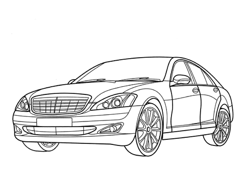 Mercedes-Benz S-Class Coloring page