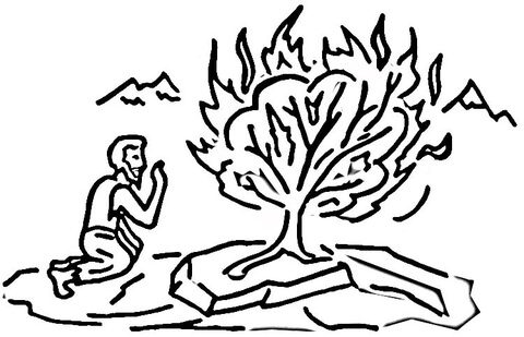 Mount Horeb  Coloring page