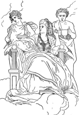 Muses  Coloring page