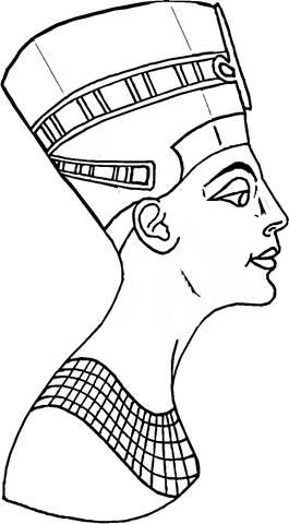 Nefertiti  Coloring page
