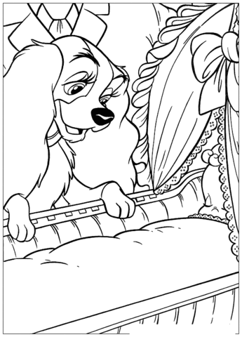 Lady Coloring page