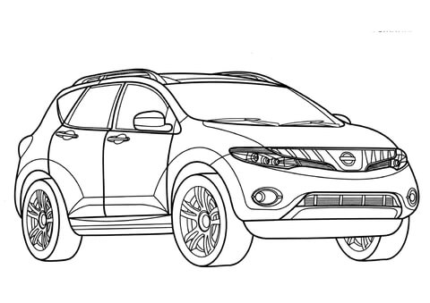 Nissan Murano  Coloring page