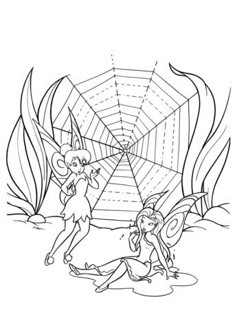 Spiderweb Coloring page