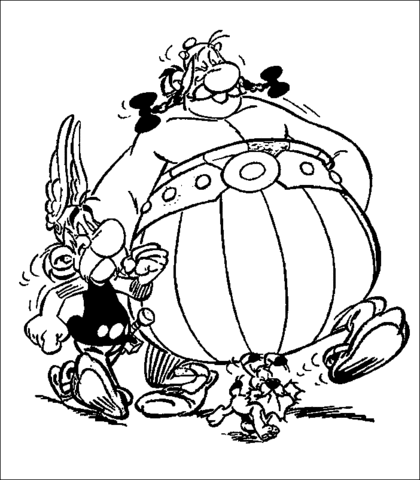 Obelix  Coloring page