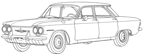 Chevrolet Corvair Coloring page