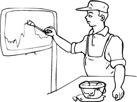 Painting On The Wall  Coloring page