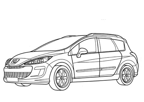 Peugeot 308 SW Coloring page