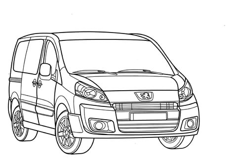 Peugeot Expert  Coloring page