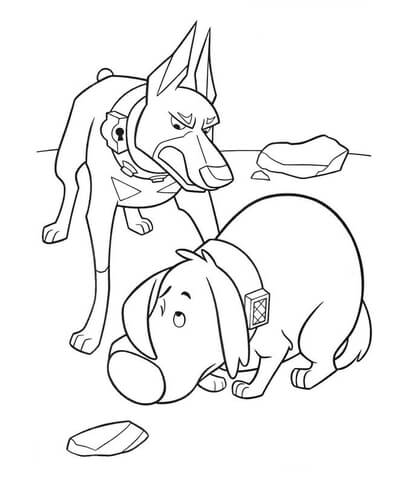 Poor Dog  Coloring page