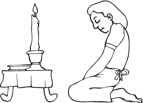 Prayer For Passover  Coloring page