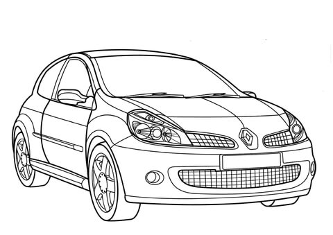 Renault Clio Sport  Coloring page