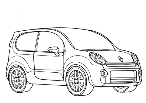 Renault Kangoo Compact  Coloring page