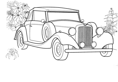 Rolls Royce Coloring page