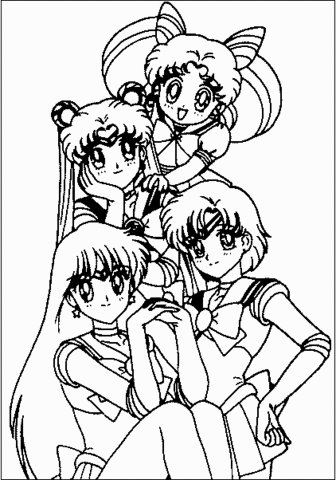 Sailor Moon Heroes Coloring page