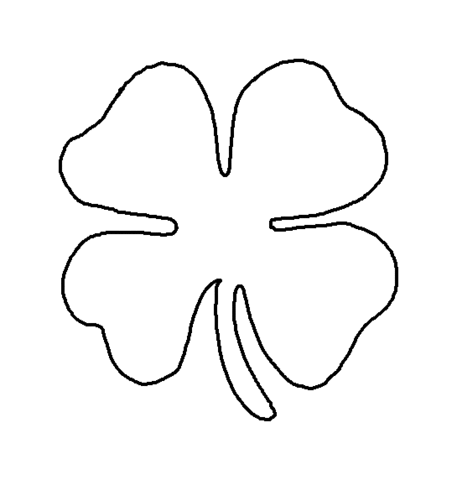 Shamrock Symbol Of Ireland Coloring page