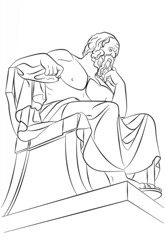 Socrates  Coloring page