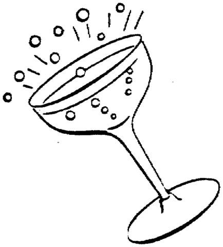 Sparkling Glass  Coloring page