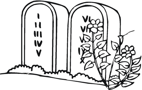 Stone Tablets Coloring page