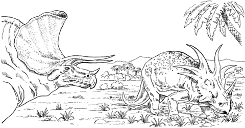Styracosaurus  Coloring page