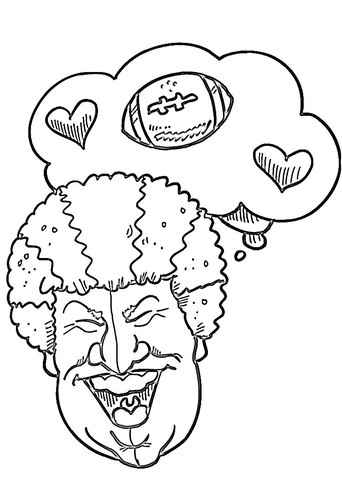 Super Bowl  Sunday  Coloring page