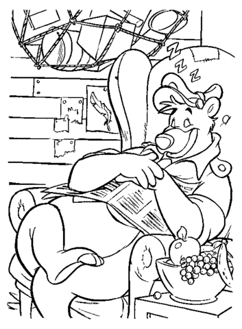 Sweet Dreams To Baloo  Coloring page