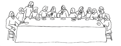 The Last Supper Coloring page