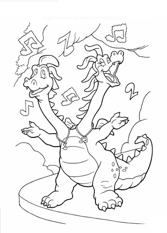 Zak and Wheezie Love Music  Coloring page