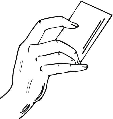 Paying by credit card Coloring page